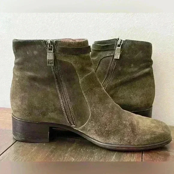 Alberto Fermani Green Suede Boots Womens size 7.5 US - Picture 7 of 9